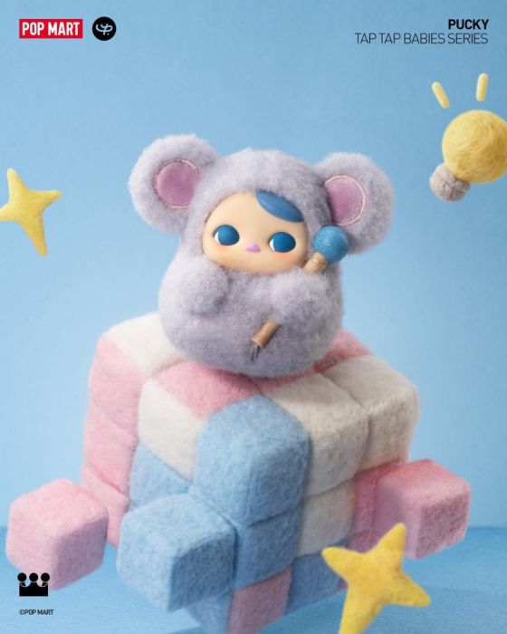 Pop Mart 泡泡瑪特盲盒搪膠毛絨掛件 - Pucky 豆子精靈飛行系列