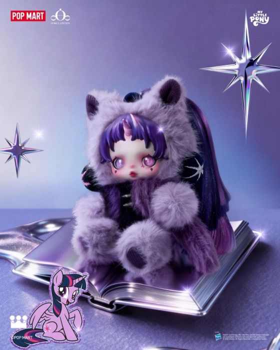 Pop Mart 泡泡瑪特盲盒搪膠毛絨掛件 - Skullpanda X My Little Pony 系列