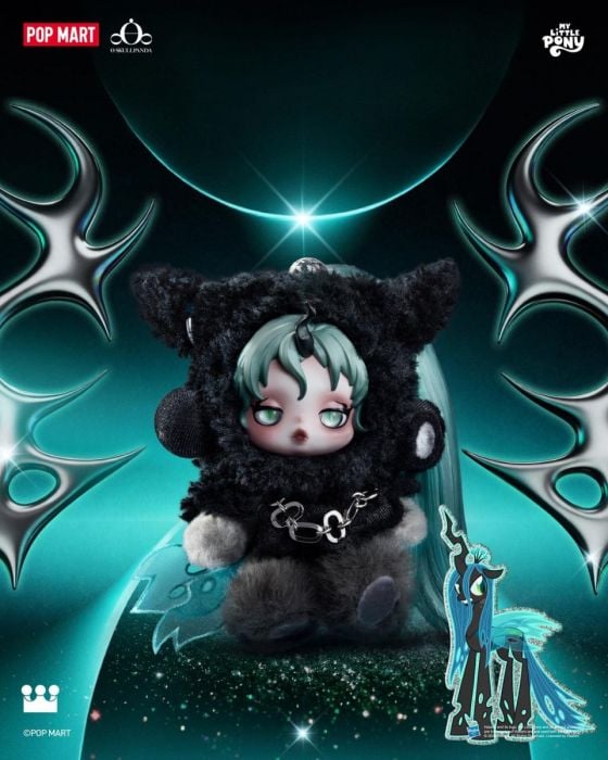 Pop Mart 泡泡瑪特盲盒搪膠毛絨掛件 - Skullpanda X My Little Pony 系列