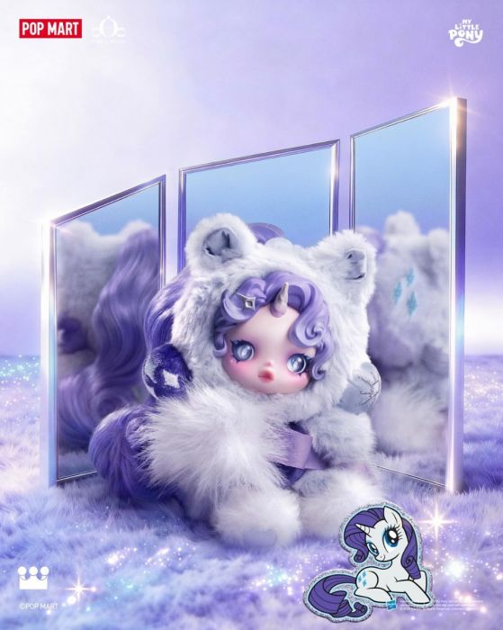 Pop Mart 泡泡瑪特盲盒搪膠毛絨掛件 - Skullpanda X My Little Pony 系列