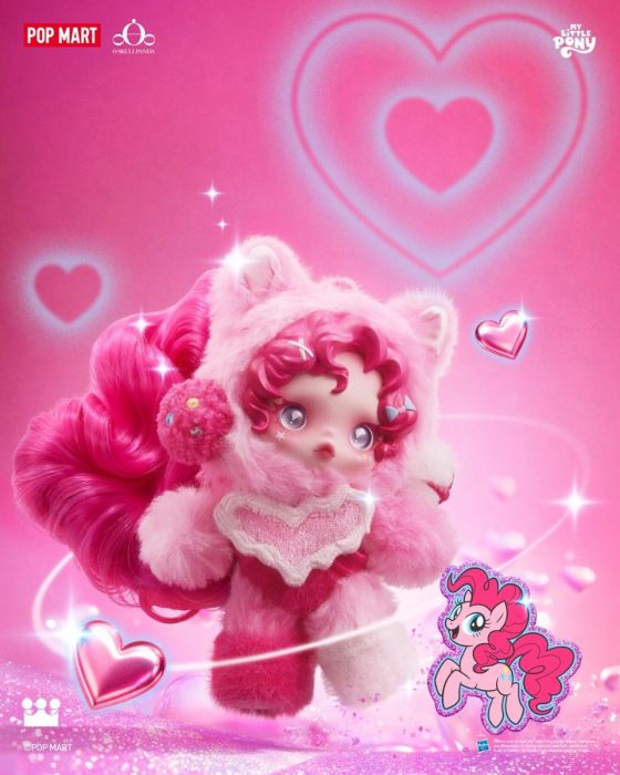 Pop Mart 泡泡瑪特盲盒搪膠毛絨掛件 - Skullpanda X My Little Pony 系列