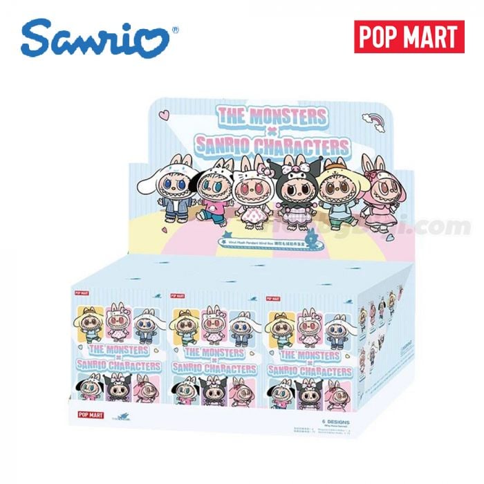 Pop Mart 泡泡瑪特盲盒搪膠毛絨掛件 - The Monster Labubu X Sanrio 角色系列