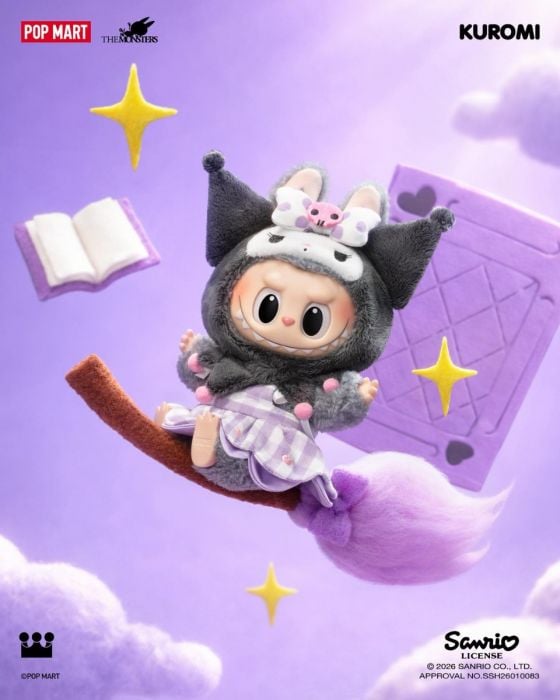 Pop Mart 泡泡瑪特盲盒搪膠毛絨掛件 - The Monster Labubu X Sanrio 角色系列