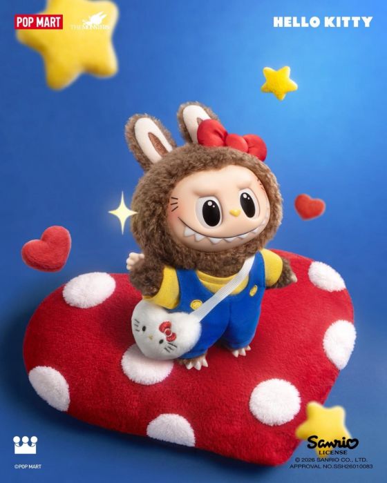 Pop Mart 泡泡瑪特盲盒搪膠毛絨掛件 - The Monster Labubu X Sanrio 角色系列