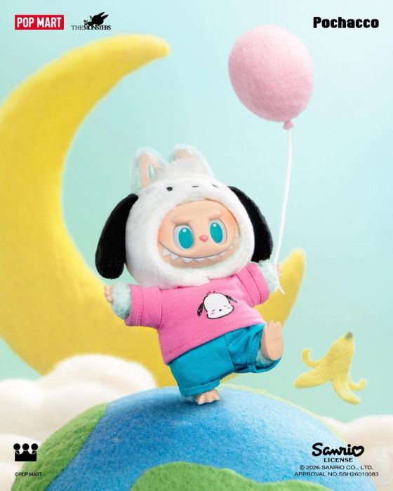 Pop Mart 泡泡瑪特盲盒搪膠毛絨掛件 - The Monster Labubu X Sanrio 角色系列