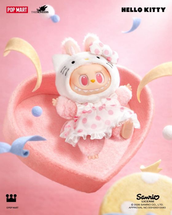 Pop Mart 泡泡瑪特盲盒搪膠毛絨掛件 - The Monster Labubu X Sanrio 角色系列