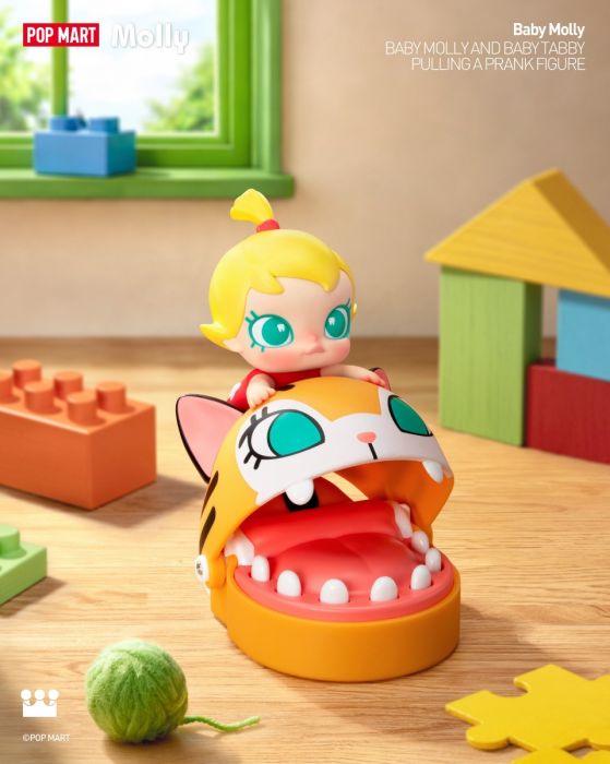 Pop Mart 泡泡瑪特手辦公仔 - Baby Molly 和大耳喵的惡作劇系列