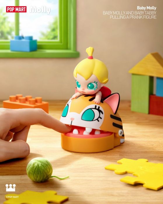 Pop Mart 泡泡瑪特手辦公仔 - Baby Molly 和大耳喵的惡作劇系列