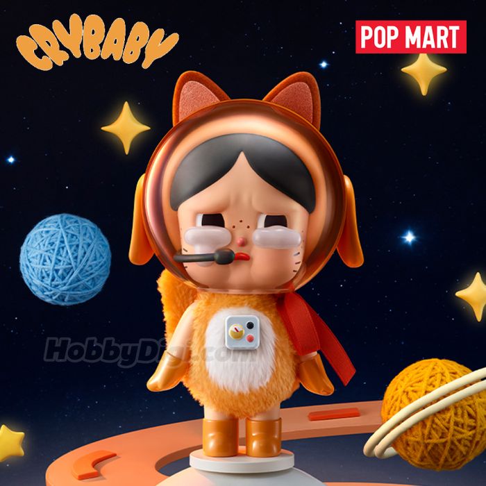 Pop Mart 泡泡瑪特手辦公仔 - Crybaby 太空宇航貓手辦