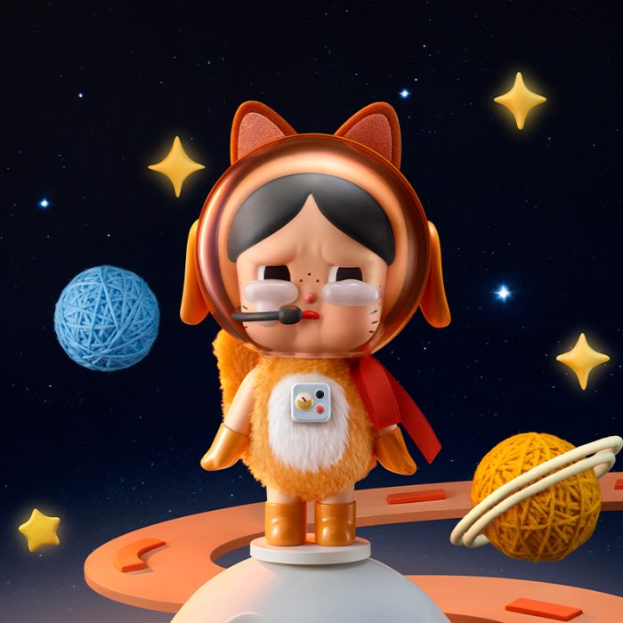 Pop Mart 泡泡瑪特手辦公仔 - Crybaby 太空宇航貓手辦