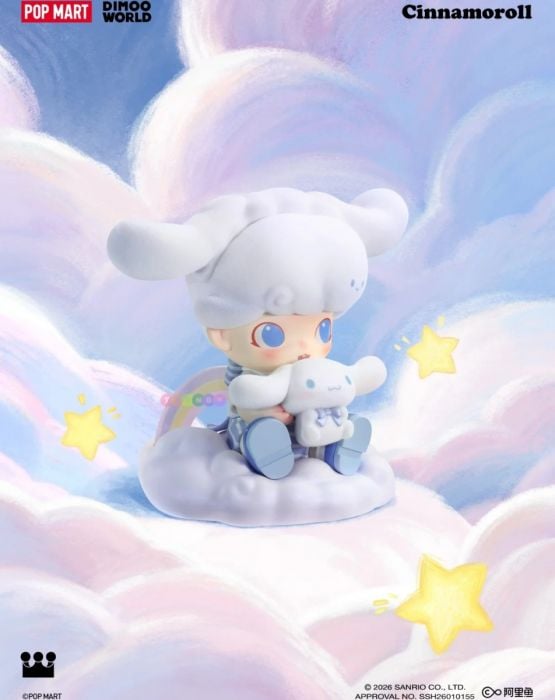 Pop Mart 泡泡瑪特手辦公仔 - Dimoo World X Sanrio 肉桂狗系列