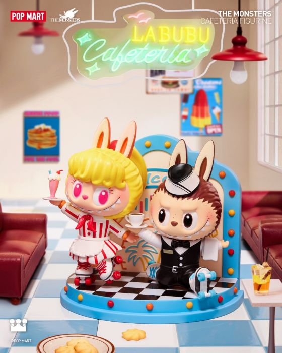 Pop Mart 泡泡瑪特手辦公仔 - The Monsters Labubu 復古快餐廳系列