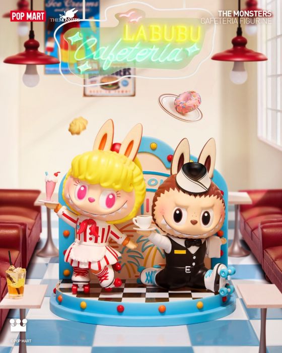 Pop Mart 泡泡瑪特手辦公仔 - The Monsters Labubu 復古快餐廳系列