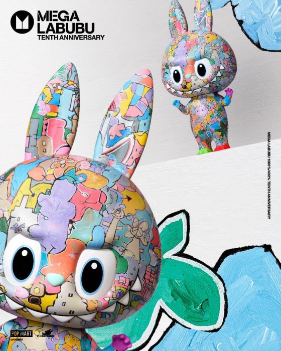 Pop Mart 泡泡瑪特 Mega 珍藏系列 - 1000% Mega The Monster Labubu 十週年