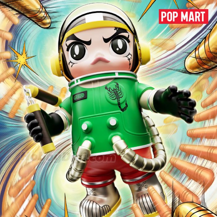 Pop Mart 泡泡瑪特 Mega 珍藏系列 - 400% Maga Space Molly 龍虎門 石黑龍系列