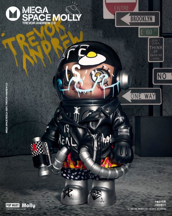 Pop Mart 泡泡瑪特 Mega 珍藏系列 -  400% Mega Space Molly Trevor Andrew 系列 2