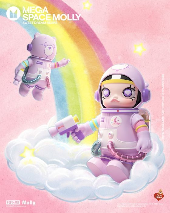 Pop Mart 泡泡瑪特 Mega 珍藏系列 - Mega Space Molly Care Bear 愛心熊 甜夢熊 400%