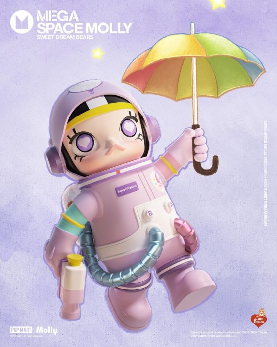 Pop Mart 泡泡瑪特 Mega 珍藏系列 - Mega Space Molly Care Bear 愛心熊 甜夢熊 400%