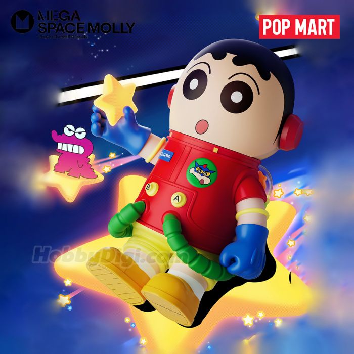 Pop Mart 泡泡瑪特 Mega 珍藏系列 -  400% + 100% Mega Space Molly X 蠟筆小新