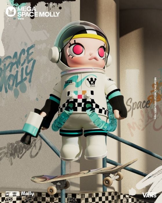 Pop Mart 泡泡瑪特 Mega 珍藏系列 - Mega Space Molly X Vans 400%