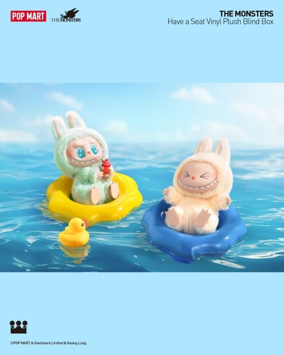 Pop Mart 泡泡瑪特盲盒搪膠毛絨掛件 - The Monsters Labubu 坐坐派對系列