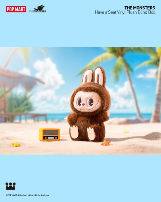 Pop Mart 泡泡瑪特盲盒搪膠毛絨掛件 - The Monsters Labubu 坐坐派對系列