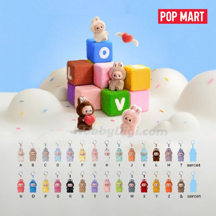 Pop Mart 泡泡瑪特盲盒搪膠毛絨掛件 - The Monsters Mini Labubu 心底密碼系列