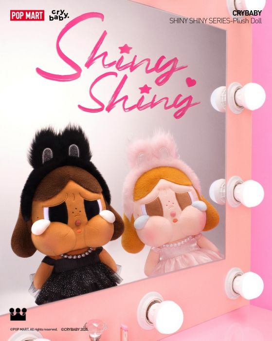 Pop Mart 泡泡瑪特毛絨公仔 - CRYBABY SHINY SHINY系列 (粉色)