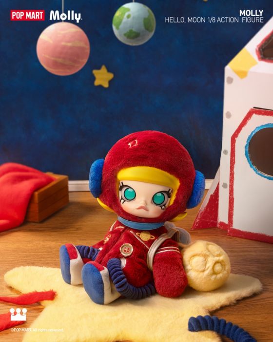 Pop Mart 泡泡瑪特 1/8可動公仔 - Molly 你好, 月亮系列