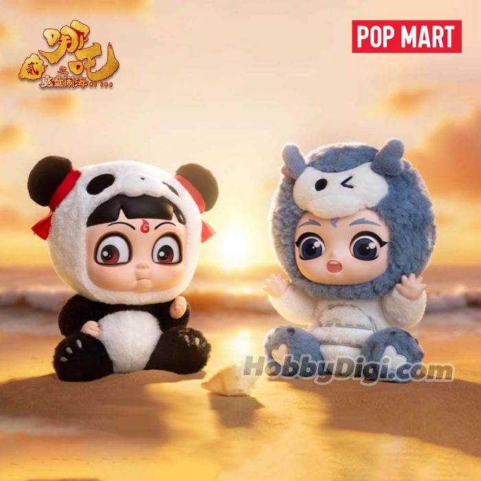 Pop Mart 泡泡瑪特搪膠臉毛絨公仔 - 哪吒之魔童鬧海 抱抱系列
