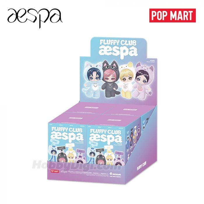 Pop Mart 泡泡瑪特搪膠毛絨公仔 - aespa 絨絨萌友手機掛繩系列