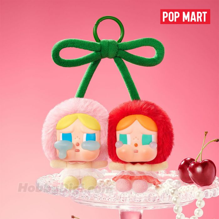 Pop Mart 泡泡瑪特搪膠毛絨掛件 - Crybaby 愛神的眼淚系列 Love You Cherry Much