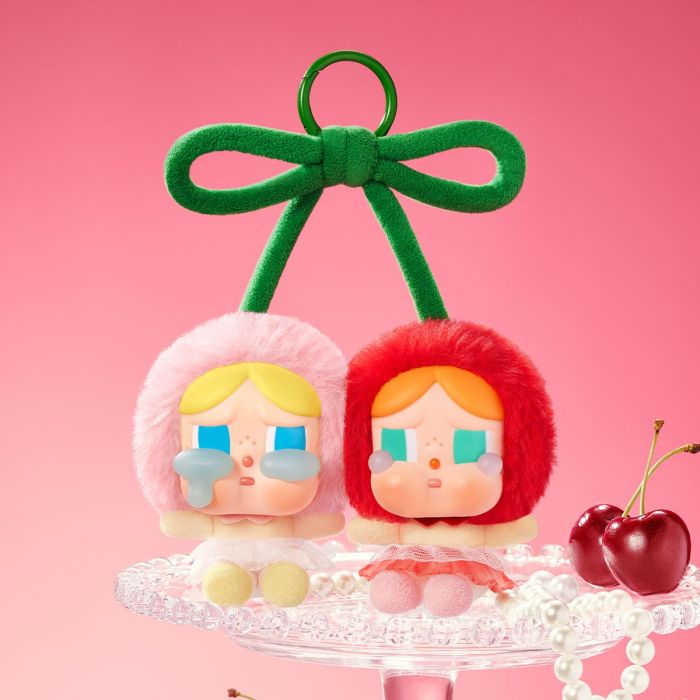 Pop Mart 泡泡瑪特搪膠毛絨掛件 - Crybaby 愛神的眼淚系列 Love You Cherry Much