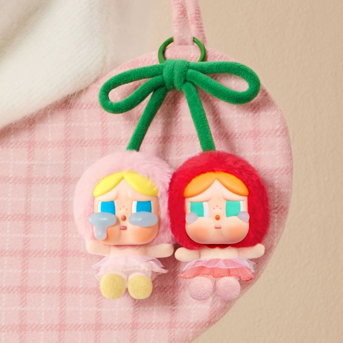 Pop Mart 泡泡瑪特搪膠毛絨掛件 - Crybaby 愛神的眼淚系列 Love You Cherry Much