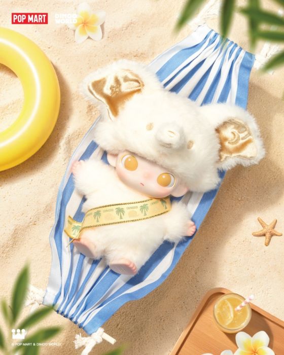 Pop Mart 泡泡瑪特搪膠毛絨掛件 -DIMOO 泰國限定 白象系列