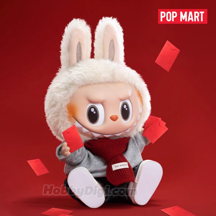 Pop Mart 泡泡瑪特搪膠毛絨公仔 - The Monster Labubu Walk By Fortune系列手辦