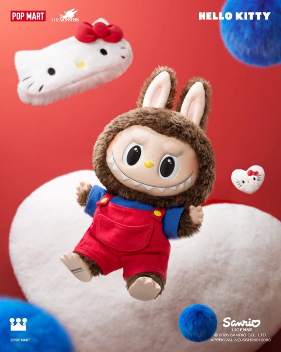 Pop Mart 泡泡瑪特搪膠毛絨公仔 - The Monster Labubu X Sanrio Hello Kitty 系列