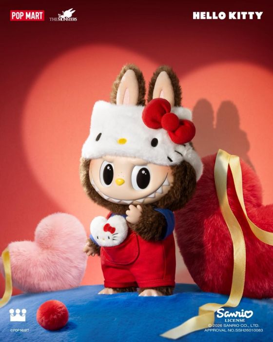 Pop Mart 泡泡瑪特搪膠毛絨公仔 - The Monster Labubu X Sanrio Hello Kitty 系列