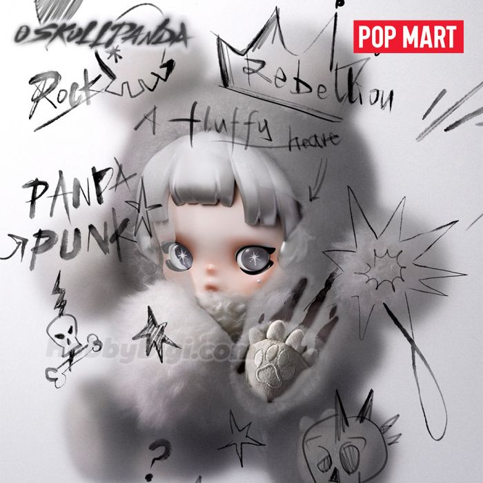 Pop Mart 泡泡瑪特搪膠毛絨掛件 - θ Skullpanda 熊叛叛系列