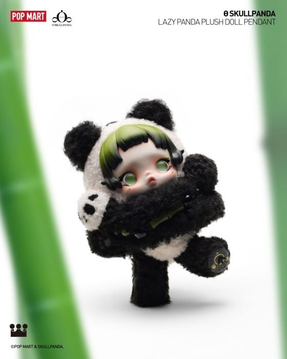 Pop Mart 泡泡瑪特搪膠毛絨吊卡 - Θ Skullpanda 熊怠怠系列