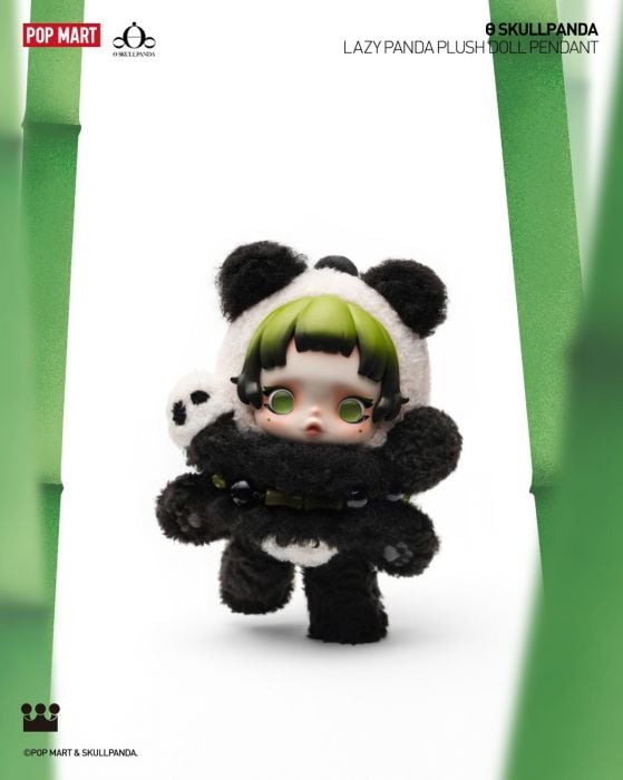 Pop Mart 泡泡瑪特搪膠毛絨吊卡 - Θ Skullpanda 熊怠怠系列