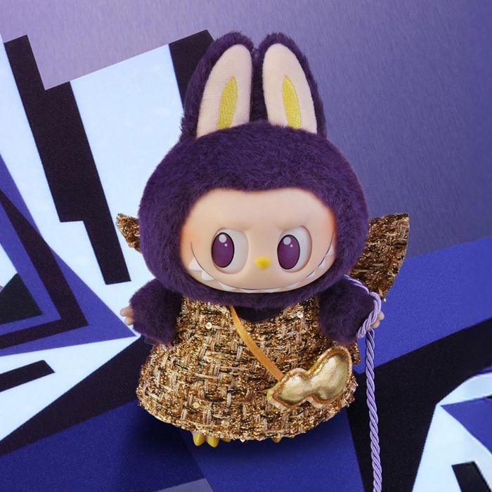 Pop Mart 泡泡瑪特搪膠毛絨掛件 - The Monster Labubu X Pronounce 小米蘭 財富之翼系列