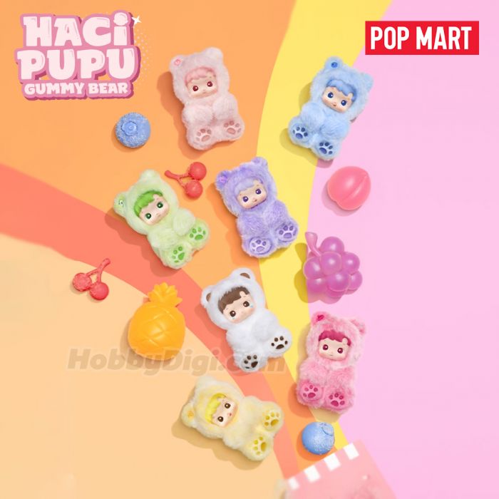 Pop Mart 泡泡瑪特搪膠毛絨公仔盲盒手辦 - Hacipupu 小熊軟糖系列