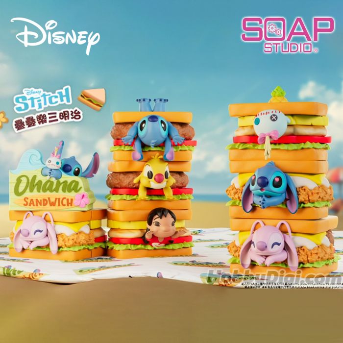 Soap Studio 肥皂遊 盲盒 - 迪士尼 史迪仔疊疊樂三明治系列