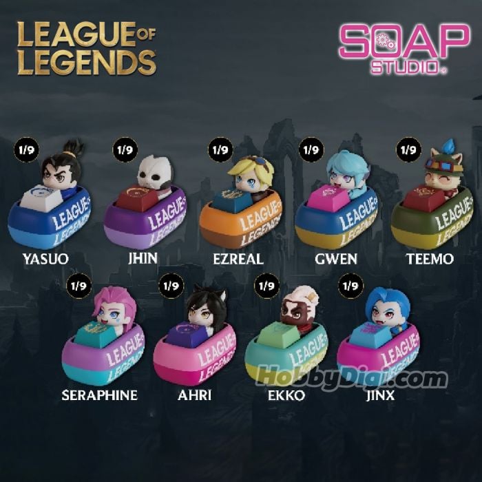 Soap Studio 肥皂遊 盲盒 - 英雄聯盟 鍵帽系列