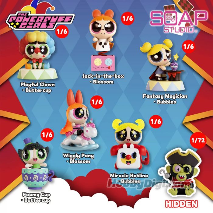 Soap Studio 肥皂遊 毛絨公仔盲盒 - 飛天小女警 居家舒適時刻系列