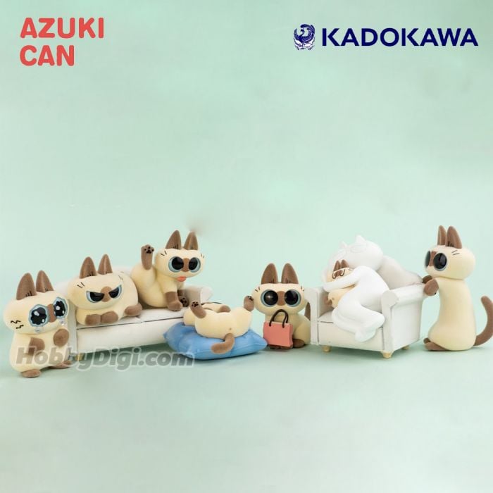 Tenbun Kadokawa 天聞角川盲盒手辦 - 暹羅貓小豆泥日常系列