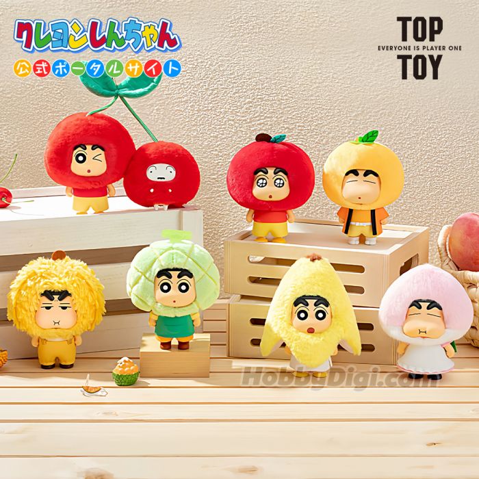 TOP TOY 盲盒手辦 - 蠟筆小新 水果小屋系毛絨掛飾系列