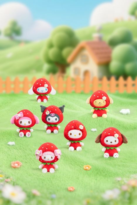 TOP TOY 盲盒手辦 - Sanrio characters 甜甜草莓毛絨掛飾系列