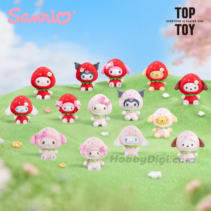 TOP TOY 盲盒手辦 - Sanrio characters 甜甜草莓毛絨掛飾系列